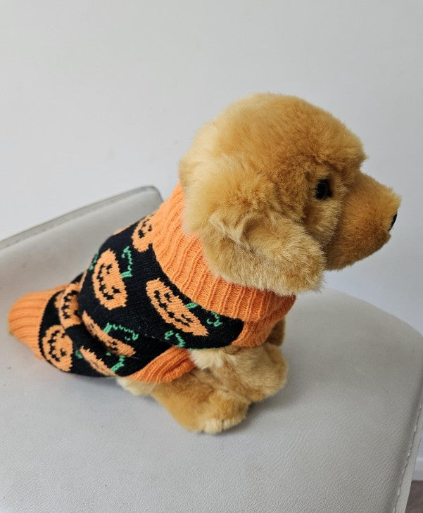 Halloween Emotional Support Stuffed Animal-Golden Retriever Dog special Halloween Jumper