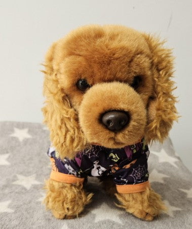 Halloween Emotional Support Stuffed Animal-Cocker Spaniel Dog