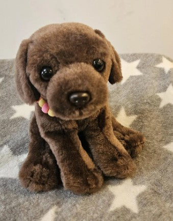 Emotional Support Stuffed Animal Tiny Chocolate Labrador